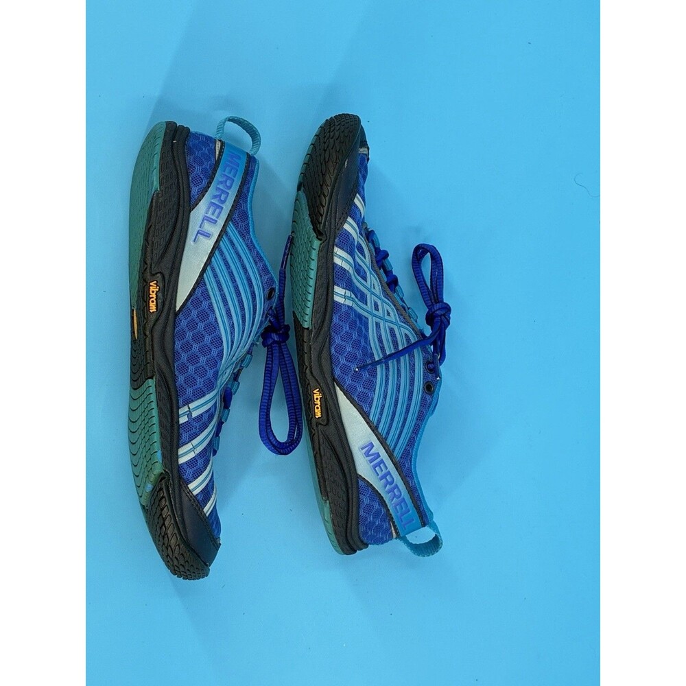 Merrell Road Glove Dash 2 Women’s 7 Blue Barefoot Running Shoes Vibram J55034
